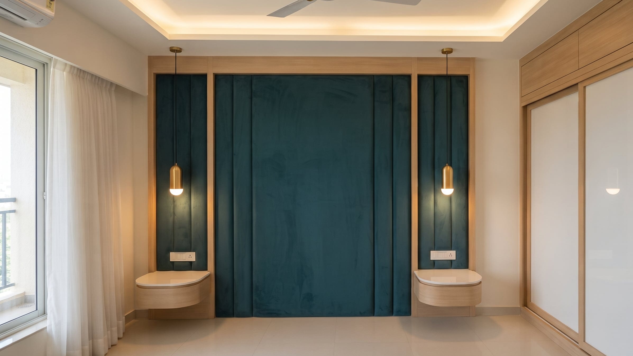 Master bedroom — 3BHK apartment in Whitefield
