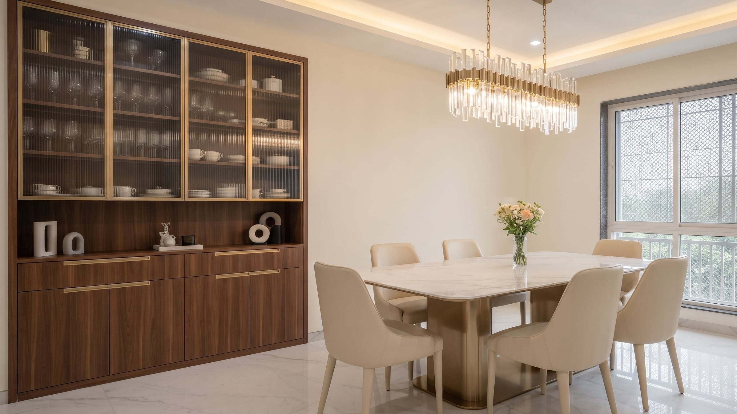 Dining — 4BHK apartment in Hebbal