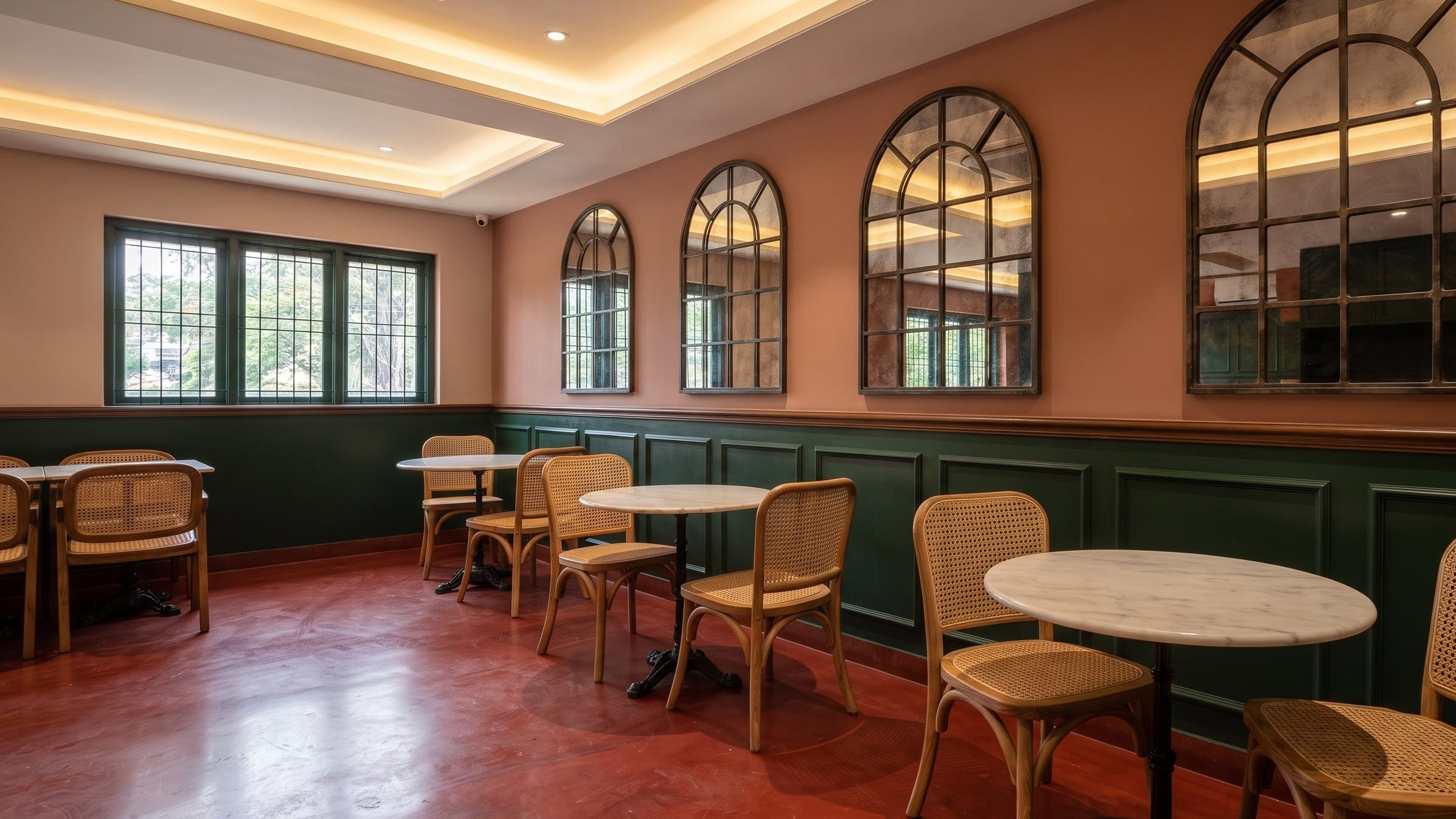 Seating area — Café in Malleshwaram